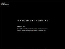 Tablet Screenshot of darknightcapital.com